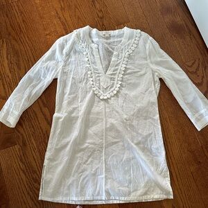 JCREW XS - White tunic coverup
